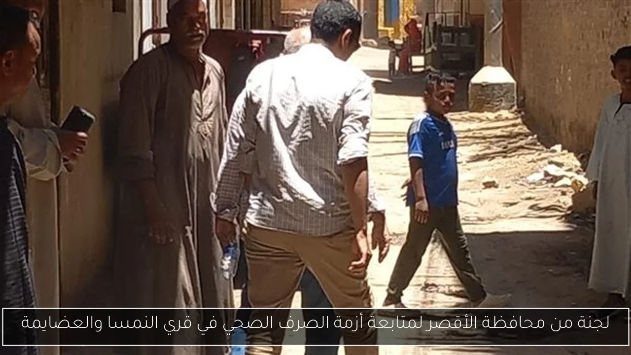 لجنة من محافظة الأقصر لمتابعة أزمة الصرف الصحي في قري النمسا والعضايمة