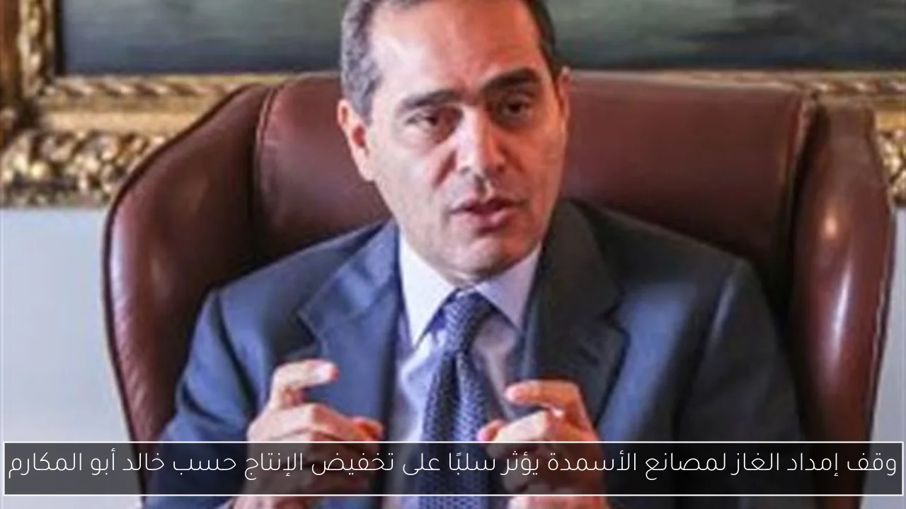 وقف إمداد الغاز لمصانع الأسمدة يؤثر سلبًا على تخفيض الإنتاج حسب خالد أبو المكارم