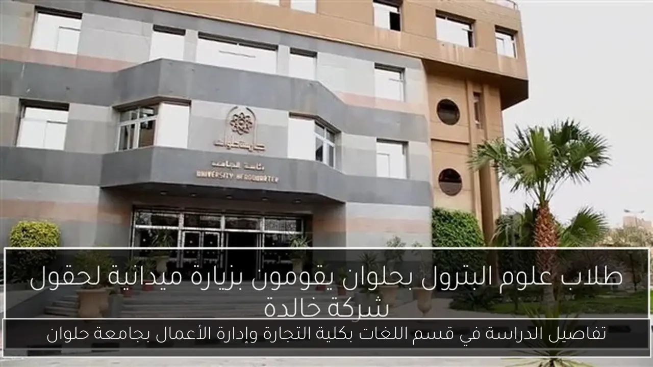 تفاصيل الدراسة في قسم اللغات بكلية التجارة وإدارة الأعمال بجامعة حلوان