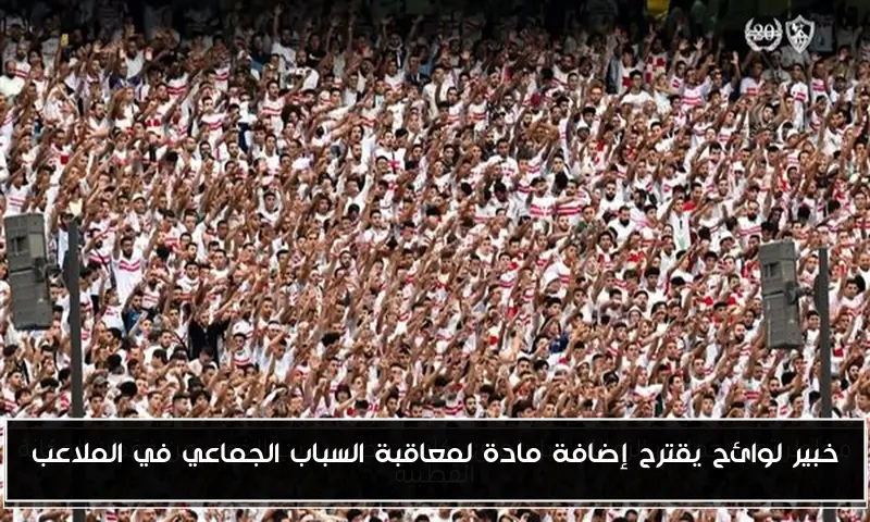 خبير لوائح يقترح إضافة مادة لمعاقبة السباب الجماعي في الملاعب