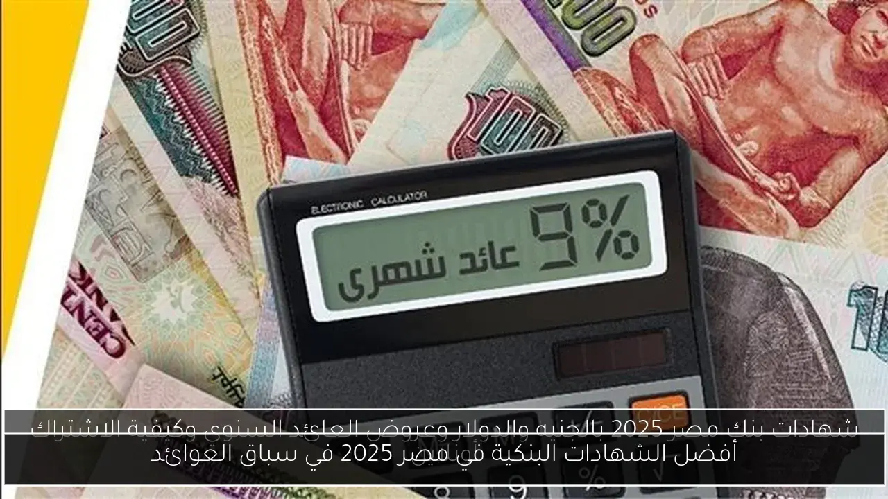 أفضل الشهادات البنكية في مصر 2025 في سباق العوائد