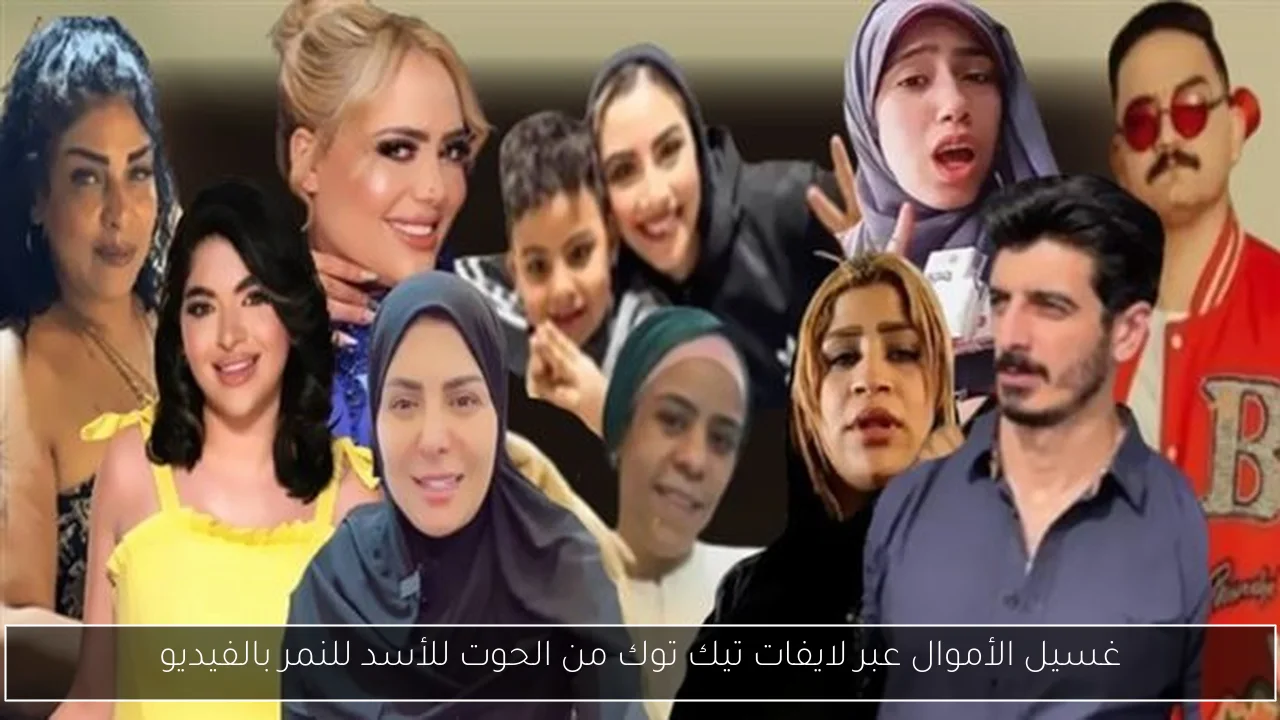 غسيل الأموال عبر لايفات تيك توك من الحوت للأسد للنمر بالفيديو