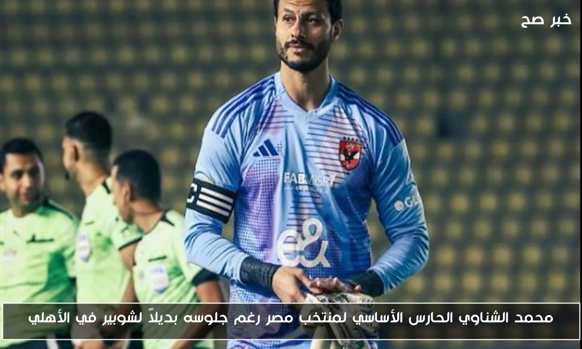 محمد الشناوي الحارس الأساسي لمنتخب مصر رغم جلوسه بديلاً لشوبير في الأهلي