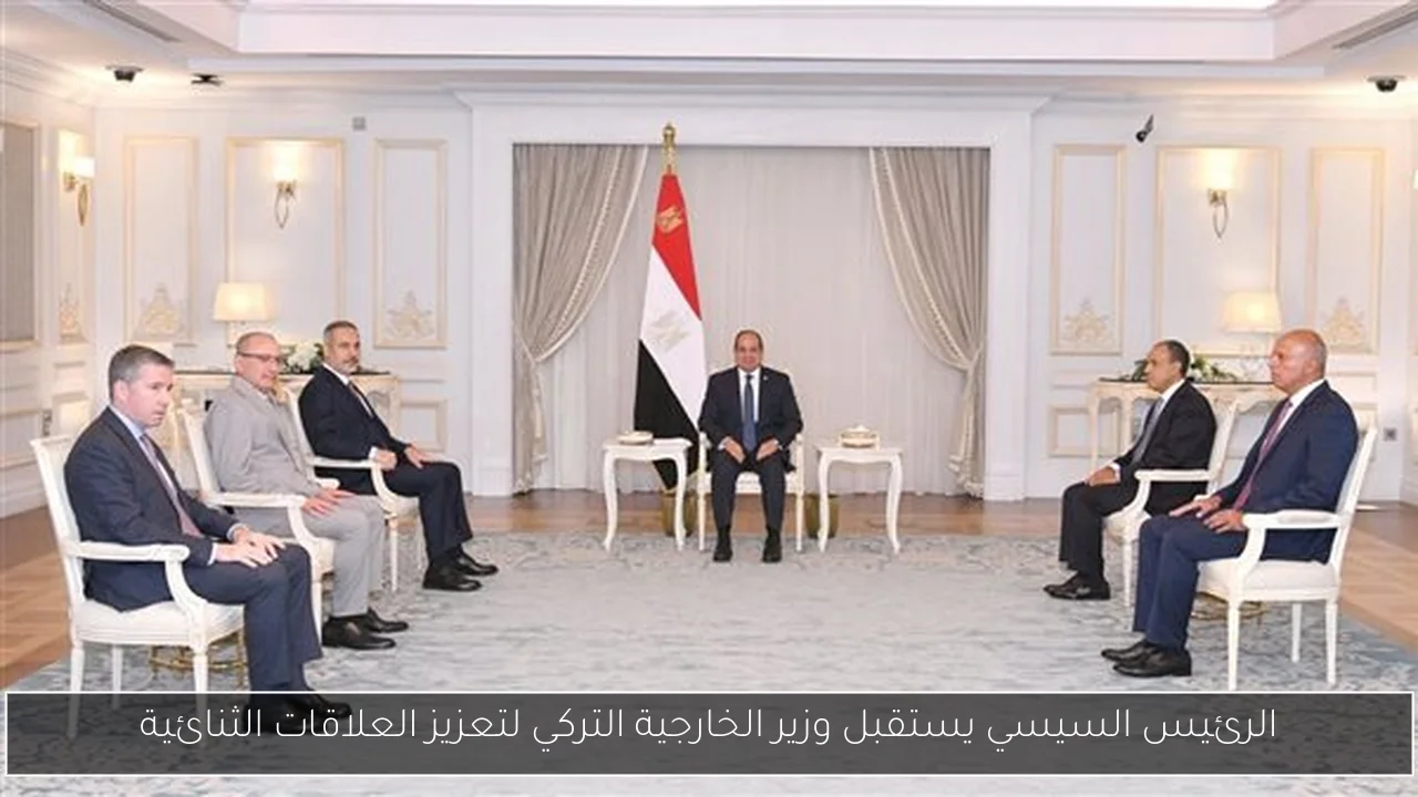 الرئيس السيسي يستقبل وزير الخارجية التركي لتعزيز العلاقات الثنائية