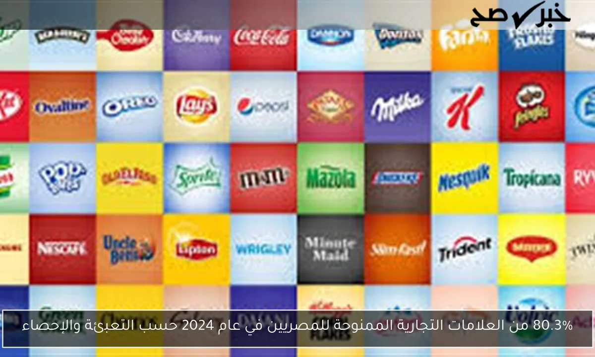 80.3% من العلامات التجارية الممنوحة للمصريين في عام 2024 حسب التعبئة والإحصاء