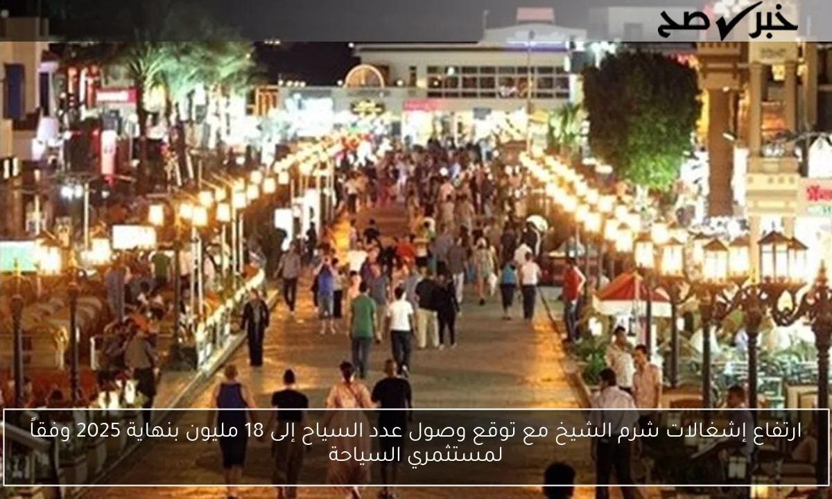 ارتفاع إشغالات شرم الشيخ مع توقع وصول عدد السياح إلى 18 مليون بنهاية 2025 وفقاً لمستثمري السياحة