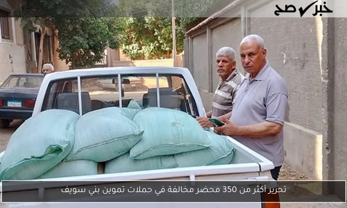 تحرير أكثر من 350 محضر مخالفة في حملات تموين بني سويف