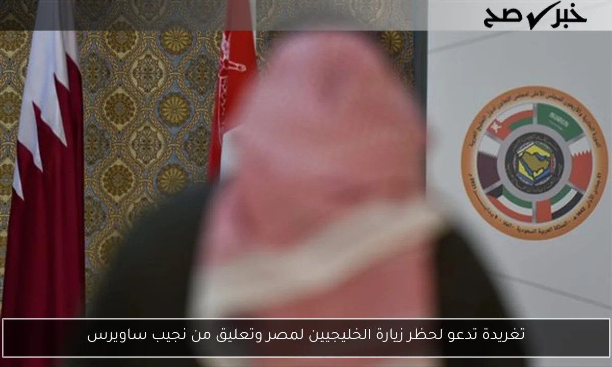 تغريدة تدعو لحظر زيارة الخليجيين لمصر وتعليق من نجيب ساويرس