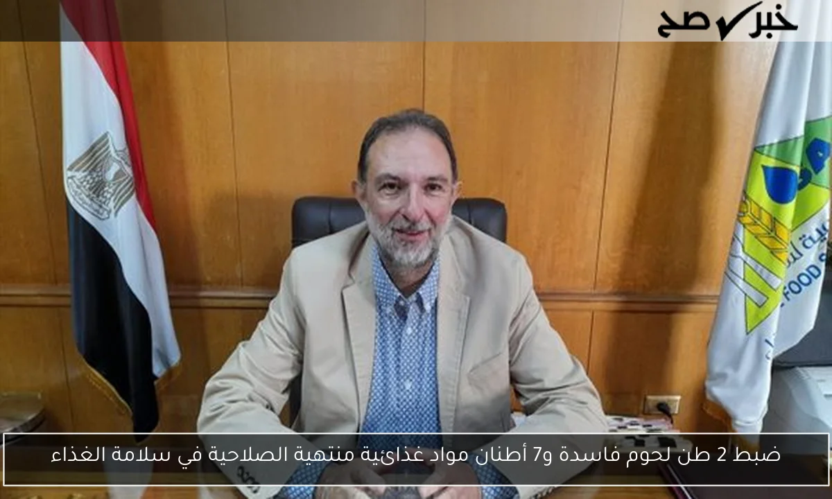 ضبط 2 طن لحوم فاسدة و7 أطنان مواد غذائية منتهية الصلاحية في سلامة الغذاء