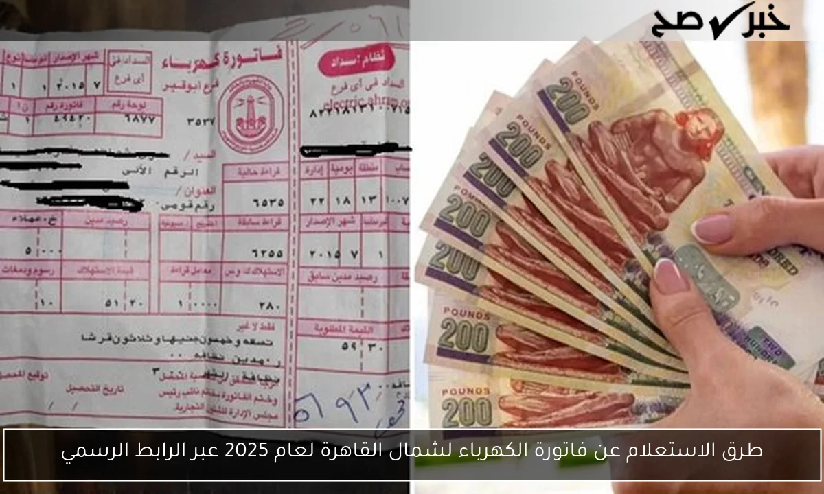 طرق الاستعلام عن فاتورة الكهرباء لشمال القاهرة لعام 2025 عبر الرابط الرسمي
