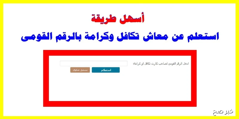شوف اسمك هنا”.. الاستعلام عن الأسماء الجدد في تكافل وكرامة لعام 2025 في مصر عبر رابط وزارة التضامن الرسمي