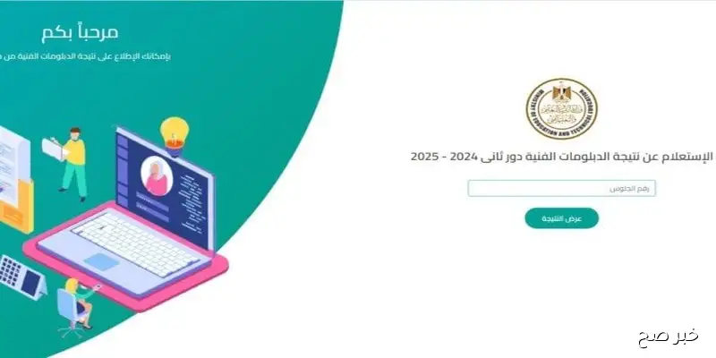 “استعلم فور ظهورها”.. نتيجة الدبلومات الفنية 2025 برقم الجلوس اليوم السابع جميع المحافظات