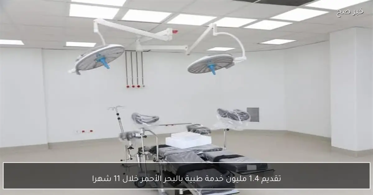 تقديم 1.4 مليون خدمة طبية بالبحر الأحمر خلال 11 شهرا