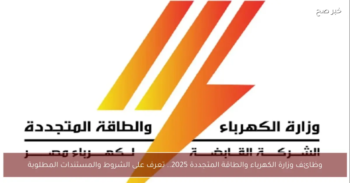 وظائف وزارة الكهرباء والطاقة المتجددة 2025.. تعرف على الشروط والمستندات المطلوبة