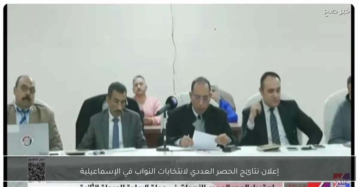 إعلان نتائج الحصر العددي لانتخابات النواب في الإسماعيلية
