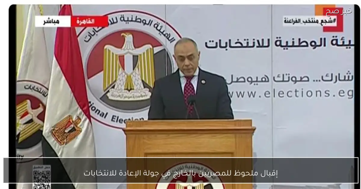 إقبال ملحوظ للمصريين بالخارج في جولة الإعادة للانتخابات