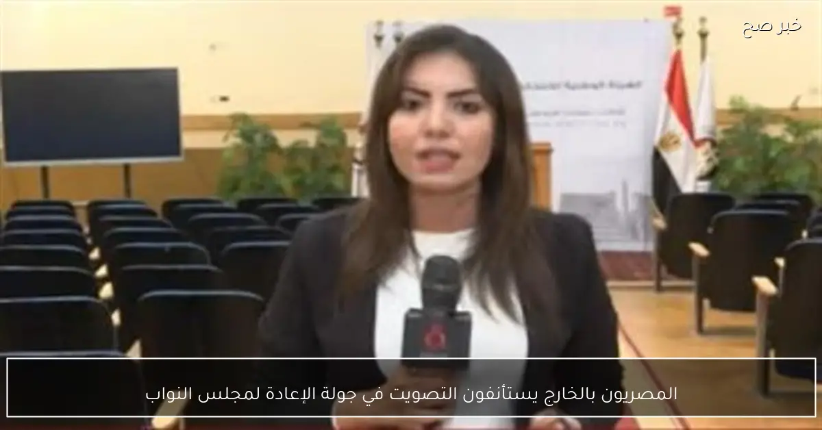 المصريون بالخارج يستأنفون التصويت في جولة الإعادة لمجلس النواب