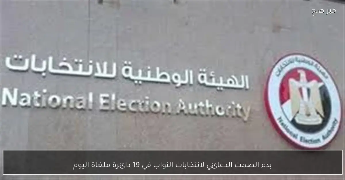 بدء الصمت الدعائي لانتخابات النواب في 19 دائرة ملغاة اليوم