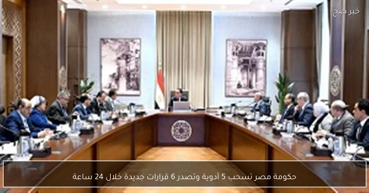 حكومة مصر تسحب 5 أدوية وتصدر 6 قرارات جديدة خلال 24 ساعة