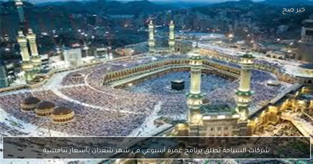 شركات السياحة تطلق برنامج عمرة أسبوعي في شهر شعبان بأسعار تنافسية