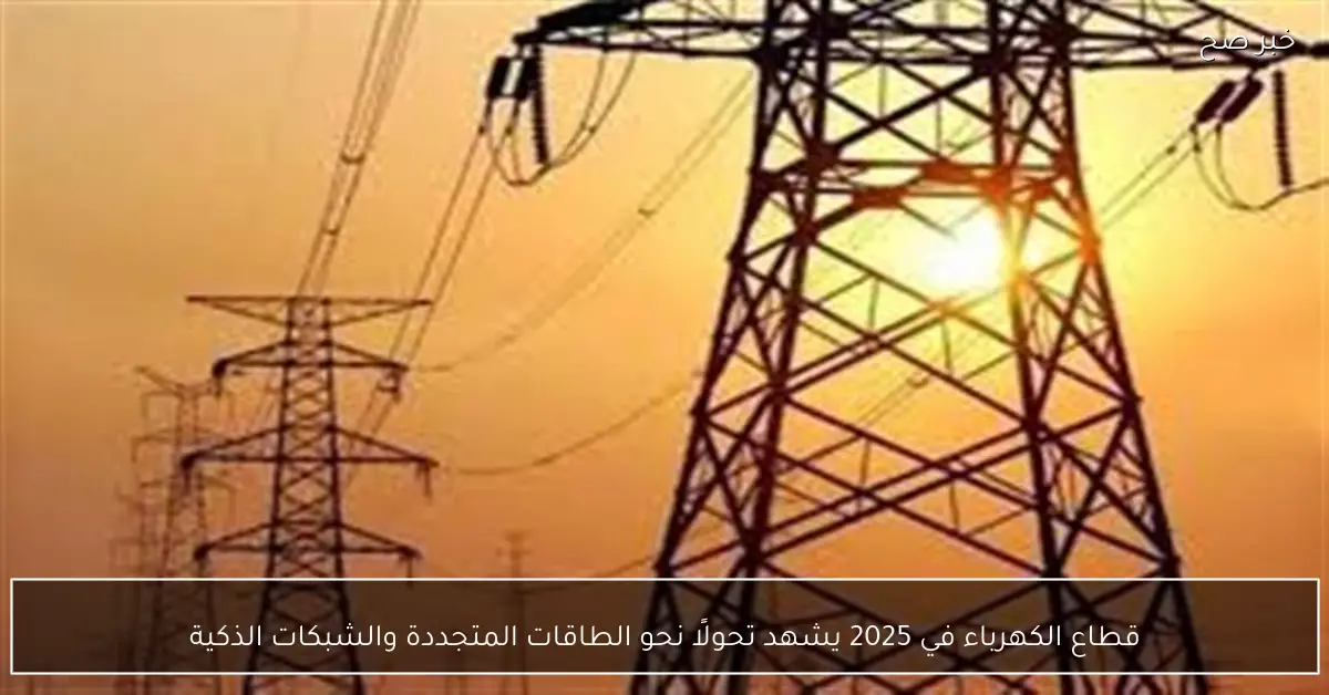 قطاع الكهرباء في 2025 يشهد تحولًا نحو الطاقات المتجددة والشبكات الذكية