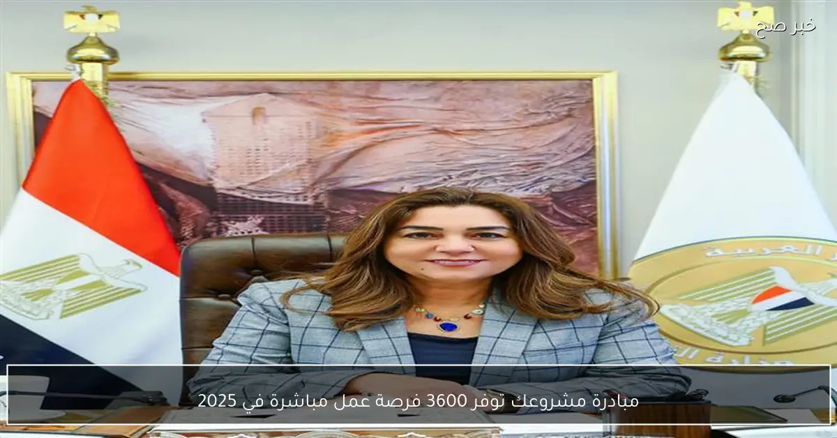 مبادرة مشروعك توفر 3600 فرصة عمل مباشرة في 2025