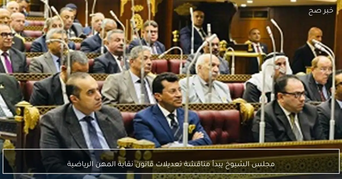 مجلس الشيوخ يبدأ مناقشة تعديلات قانون نقابة المهن الرياضية