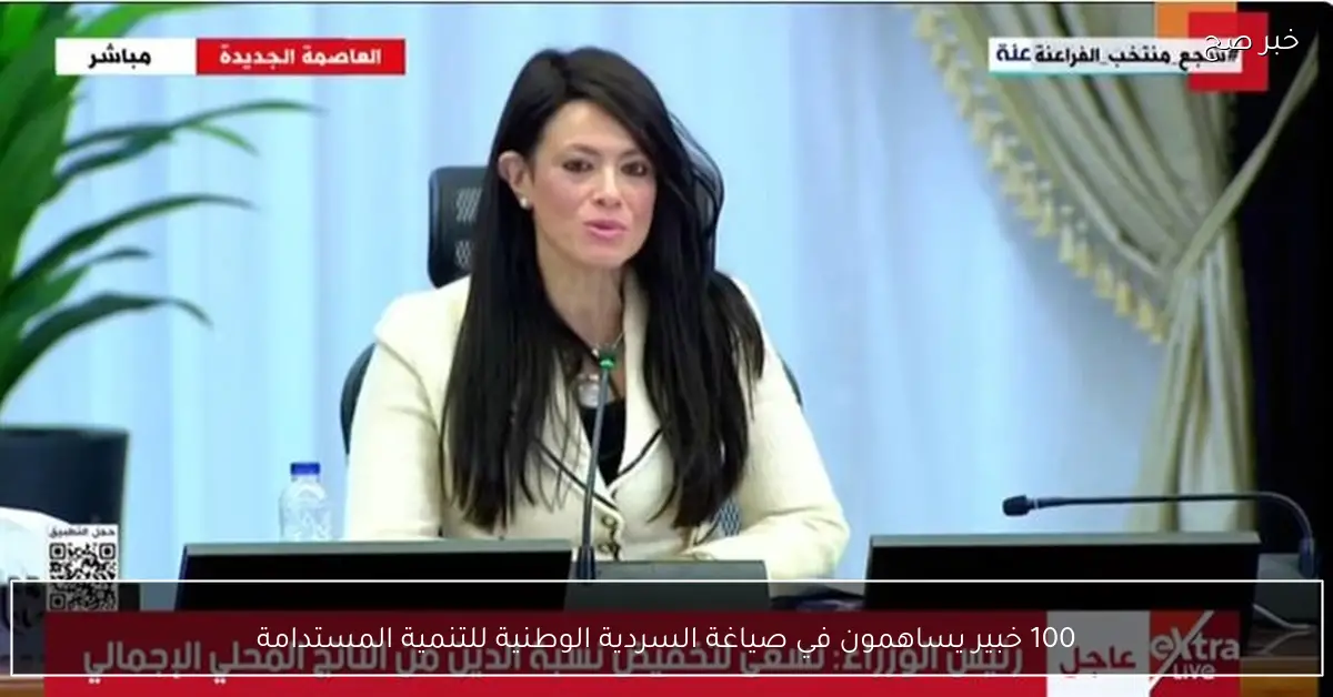 100 خبير يساهمون في صياغة السردية الوطنية للتنمية المستدامة