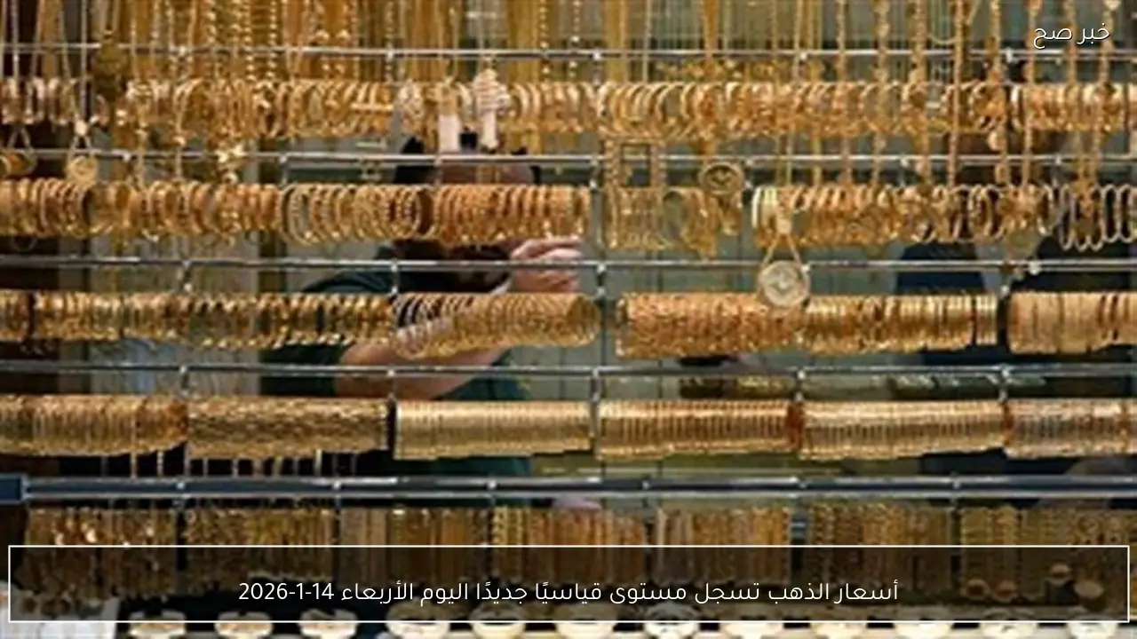 أسعار الذهب تسجل مستوى قياسيًا جديدًا اليوم الأربعاء 14-1-2026