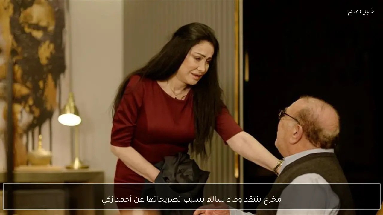 مخرج ينتقد وفاء سالم بسبب تصريحاتها عن أحمد زكي