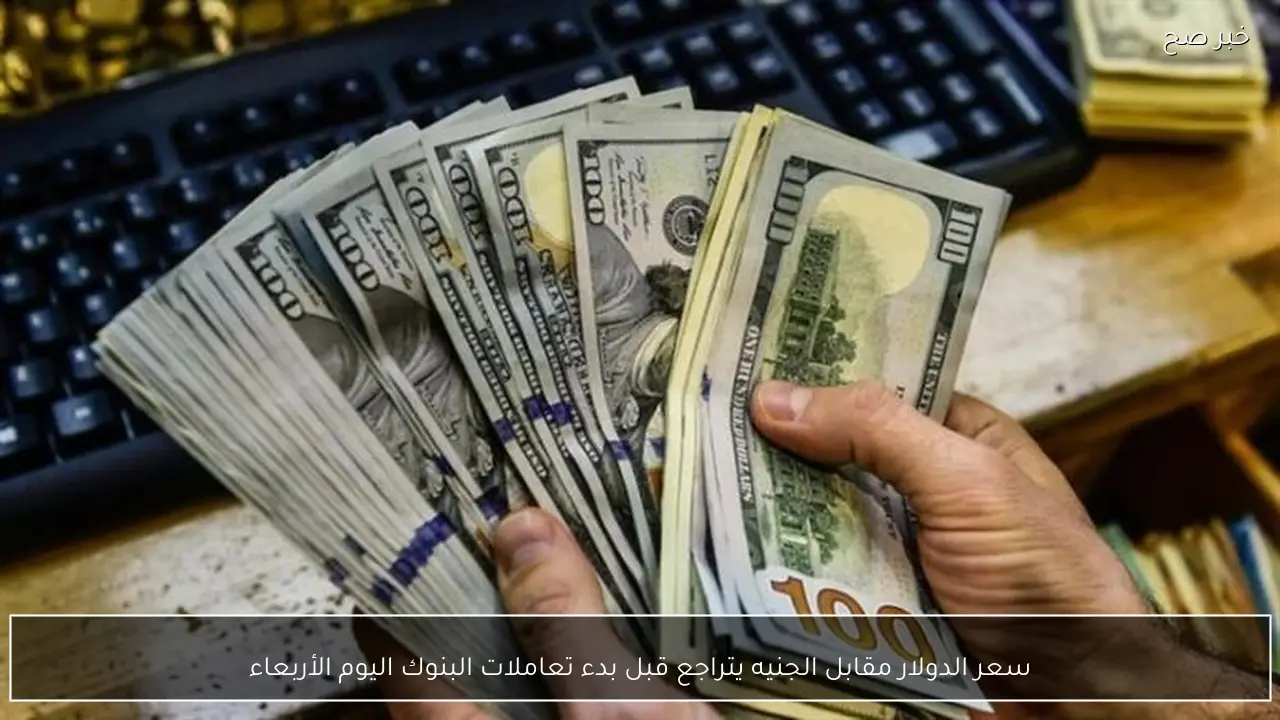 سعر الدولار مقابل الجنيه يتراجع قبل بدء تعاملات البنوك اليوم الأربعاء