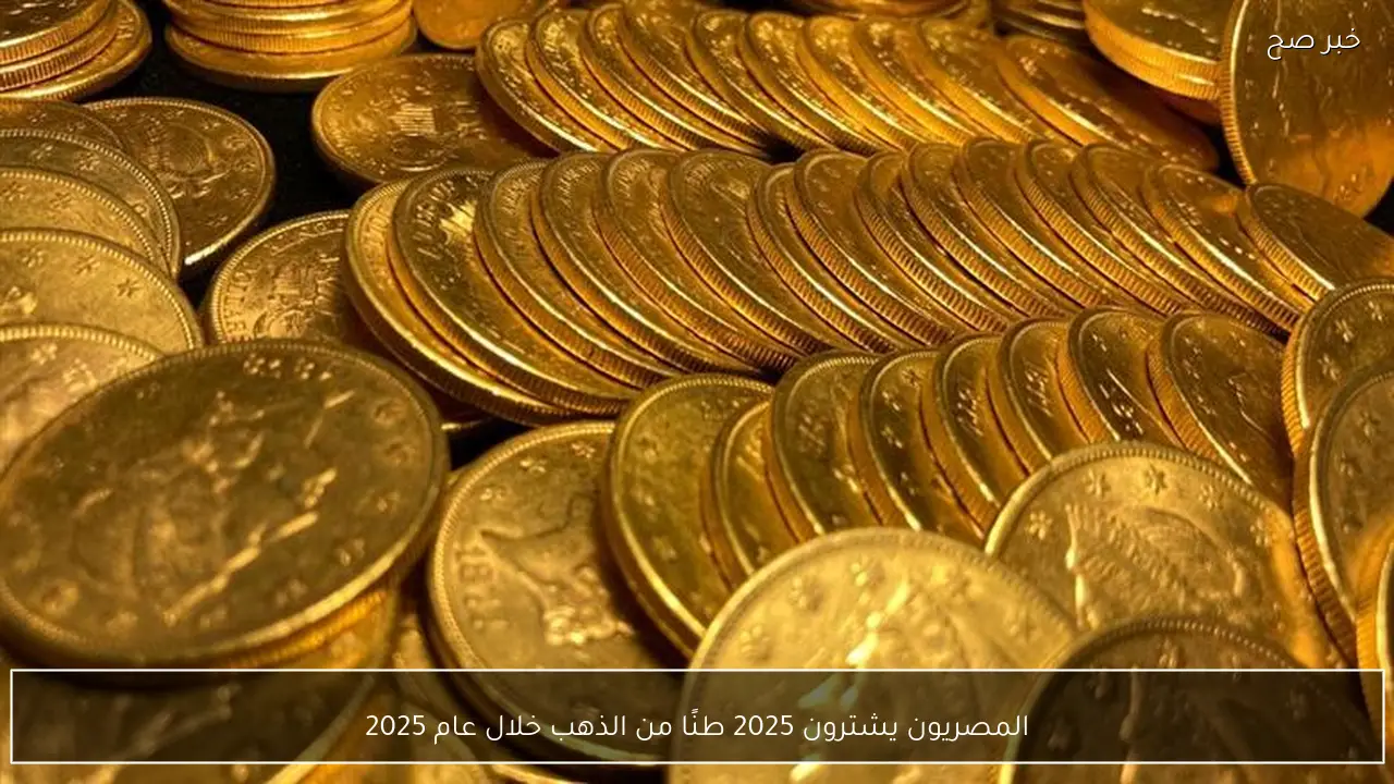 المصريون يشترون 2025 طنًا من الذهب خلال عام 2025