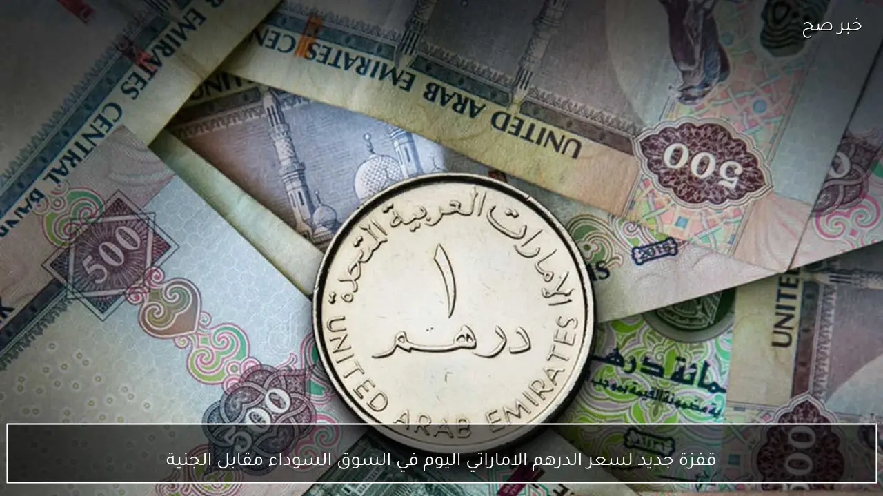 قفزة جديد لسعر الدرهم الاماراتي اليوم في السوق السوداء مقابل الجنية المصري