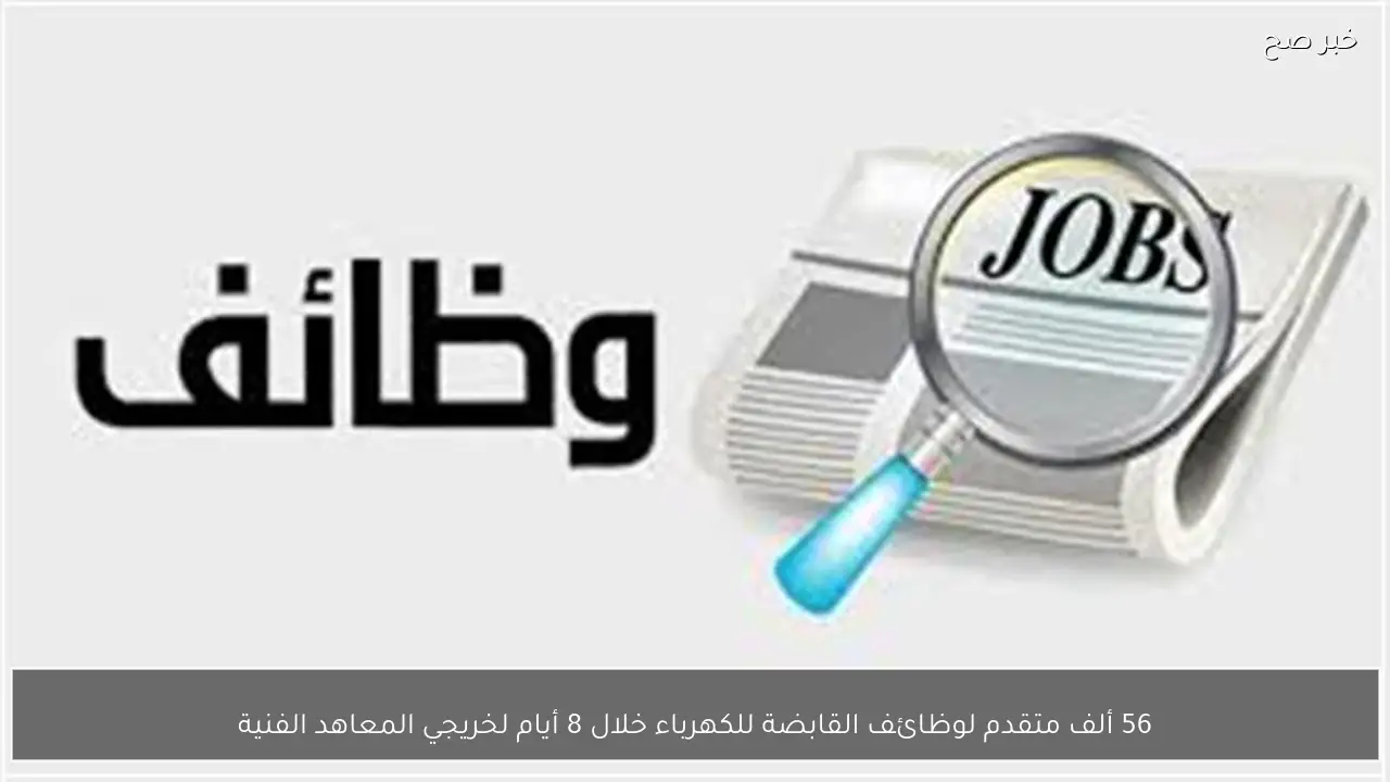 56 ألف متقدم لوظائف القابضة للكهرباء خلال 8 أيام لخريجي المعاهد الفنية