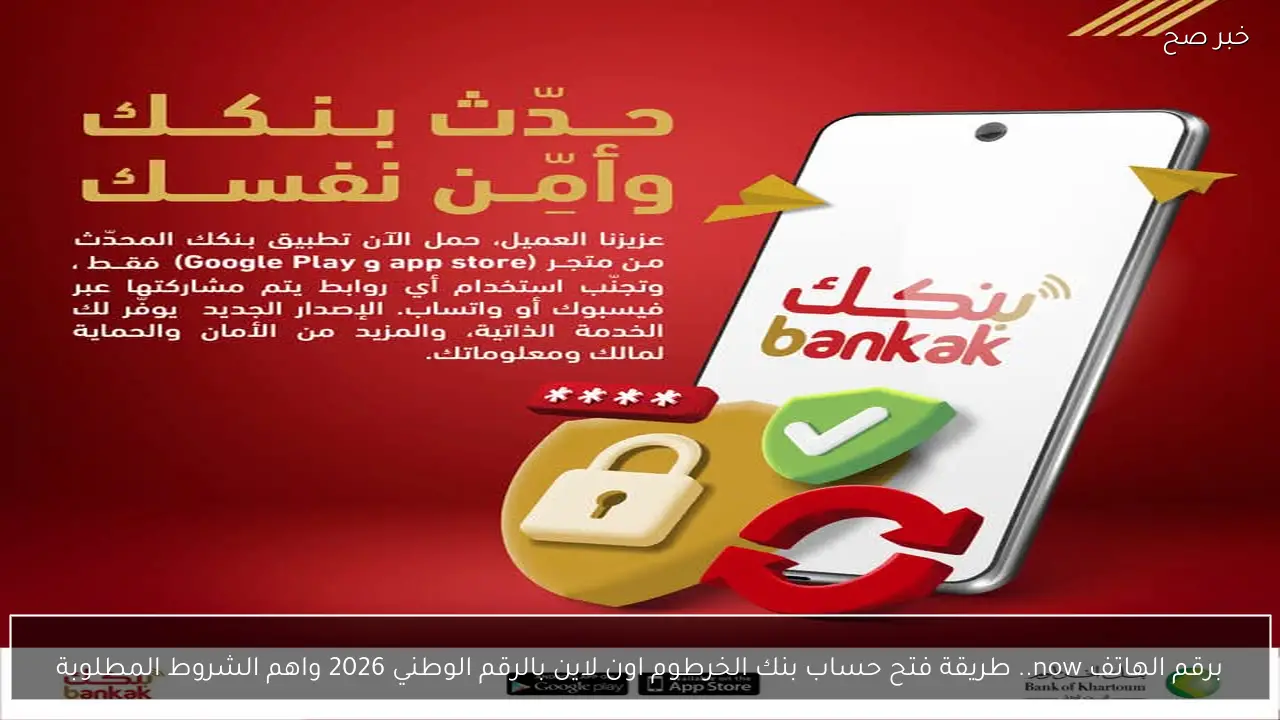 برقم الهاتف now.. طريقة فتح حساب بنك الخرطوم اون لاين بالرقم الوطني 2026 واهم الشروط المطلوبة