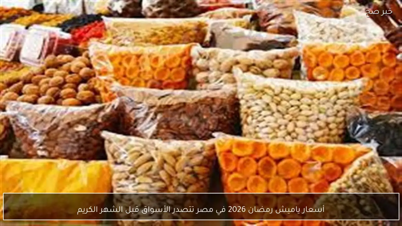 أسعار ياميش رمضان 2026 في مصر تتصدر الأسواق قبل الشهر الكريم