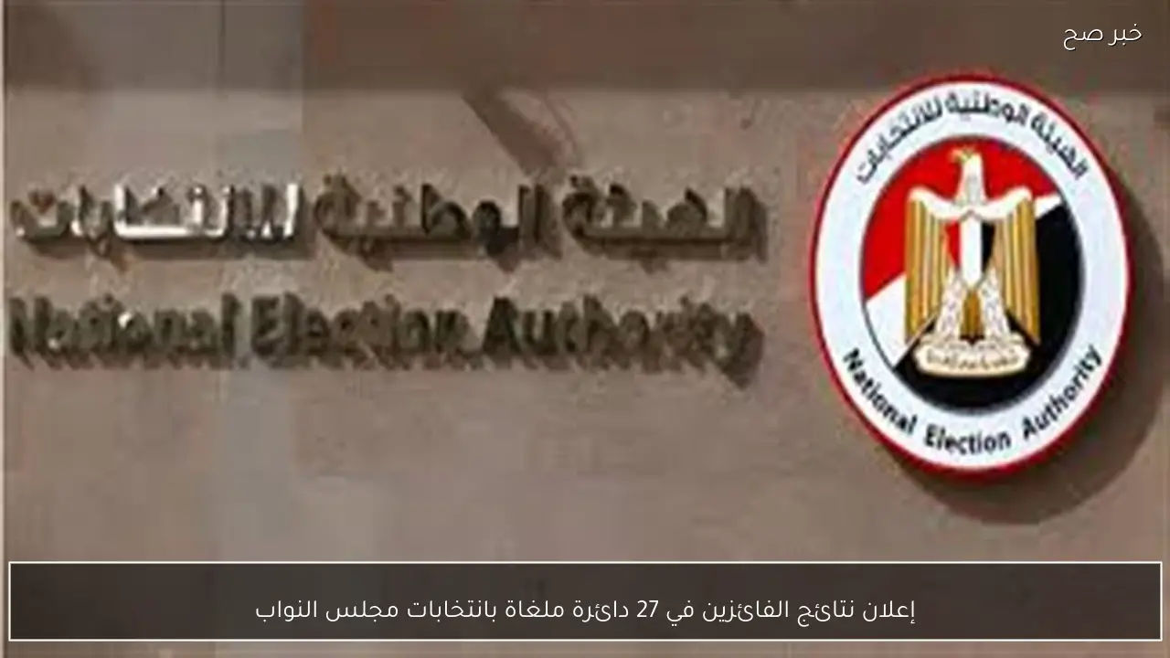 إعلان نتائج الفائزين في 27 دائرة ملغاة بانتخابات مجلس النواب