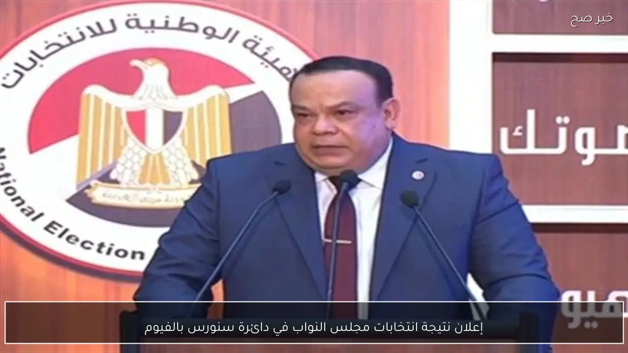 إعلان نتيجة انتخابات مجلس النواب في دائرة سنورس بالفيوم