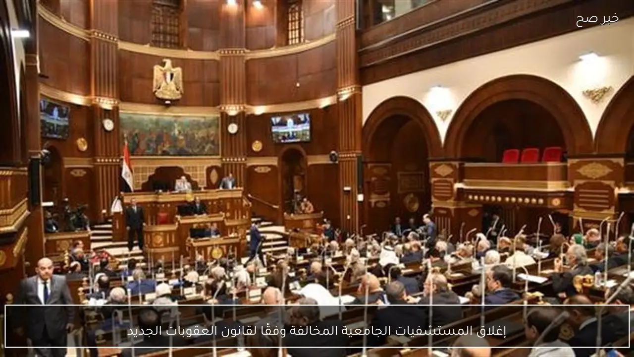 إغلاق المستشفيات الجامعية المخالفة وفقًا لقانون العقوبات الجديد