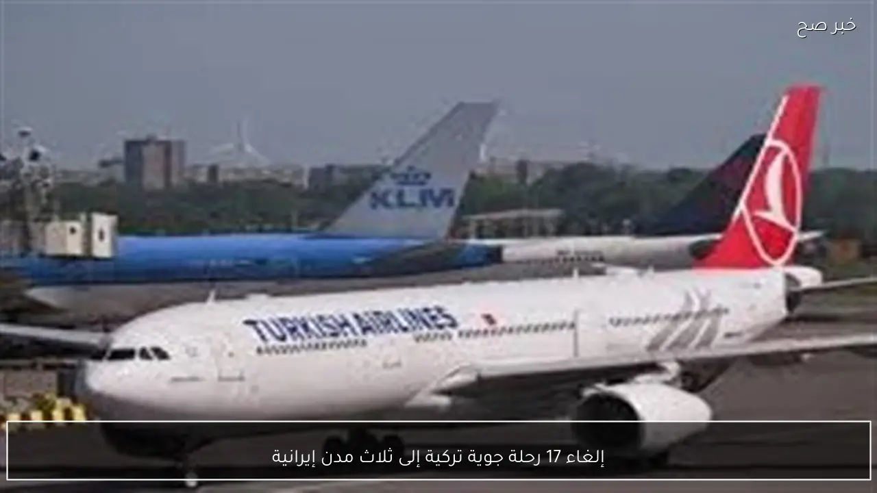 إلغاء 17 رحلة جوية تركية إلى ثلاث مدن إيرانية