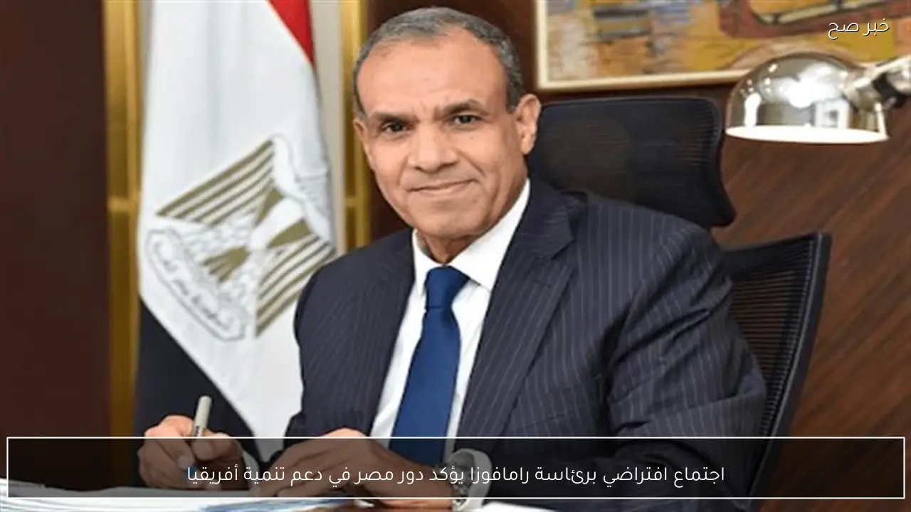 اجتماع افتراضي برئاسة رامافوزا يؤكد دور مصر في دعم تنمية أفريقيا