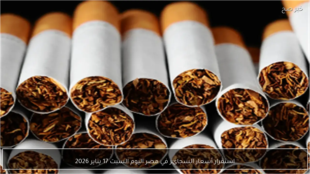 استقرار أسعار السجائر في مصر اليوم السبت 17 يناير 2026