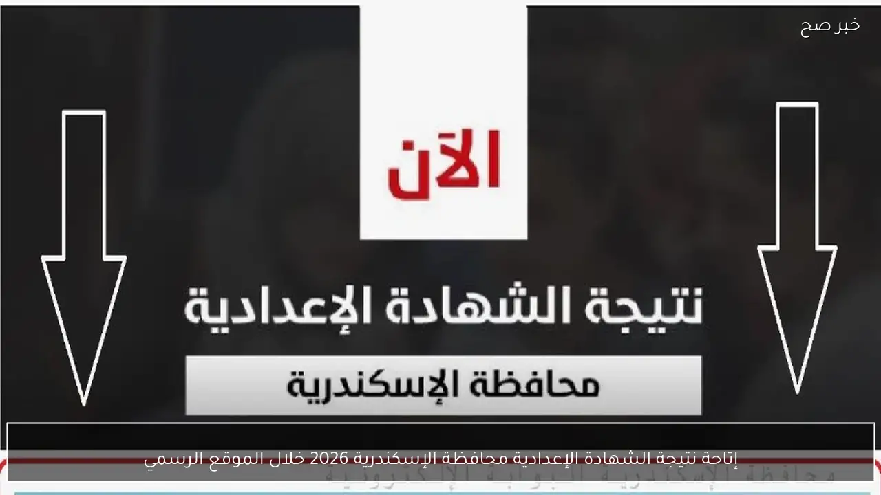 إتاحة نتيجة الشهادة الإعدادية محافظة الإسكندرية 2026 خلال الموقع الرسمي