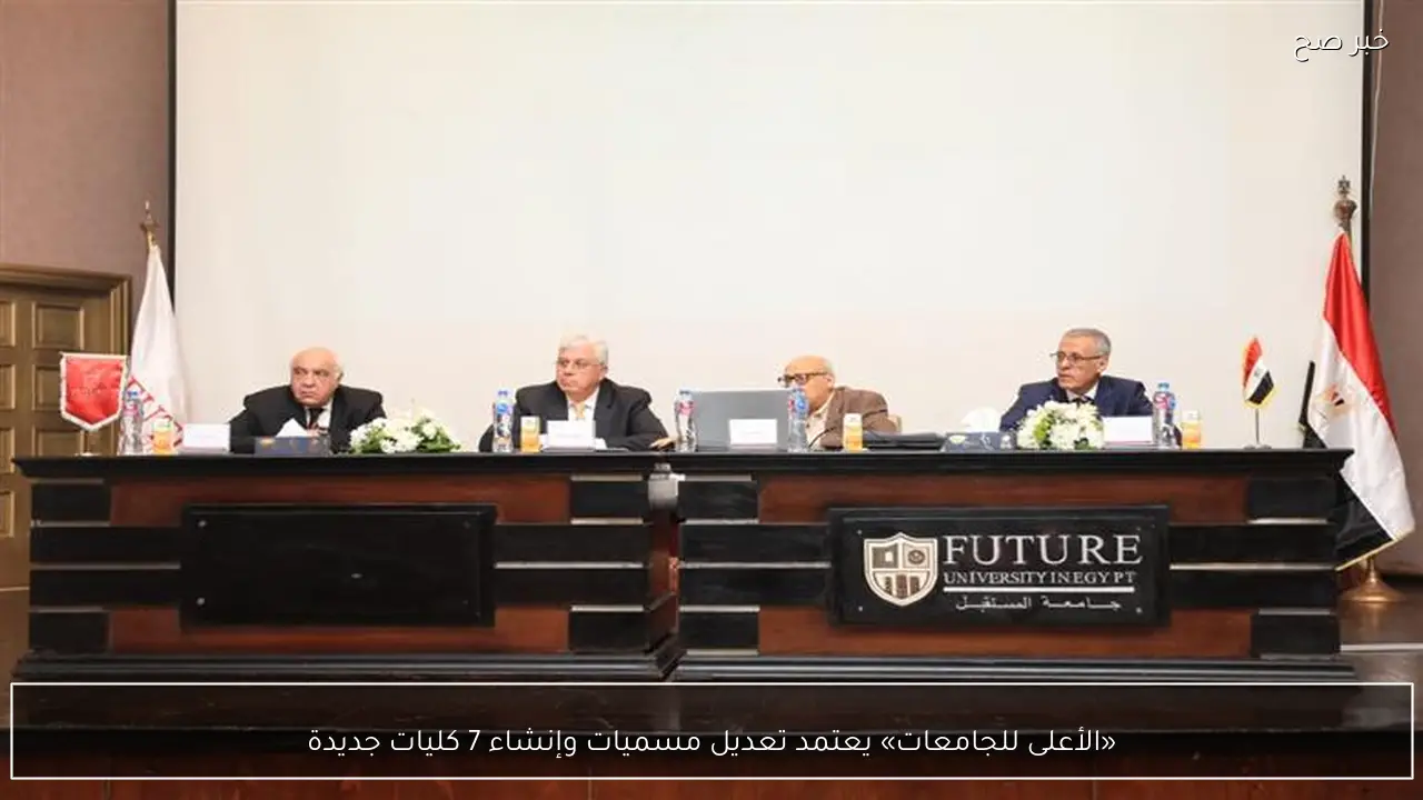 «الأعلى للجامعات» يعتمد تعديل مسميات وإنشاء 7 كليات جديدة