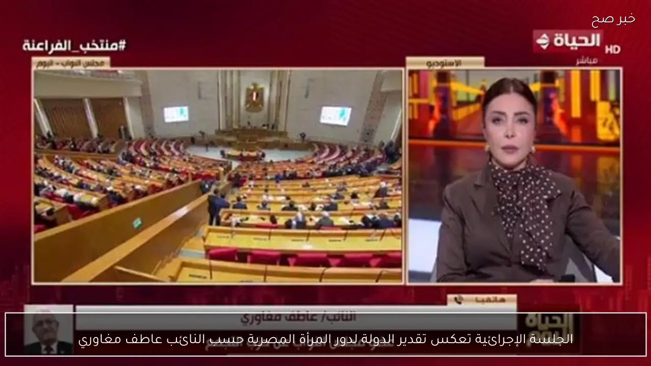 الجلسة الإجرائية تعكس تقدير الدولة لدور المرأة المصرية حسب النائب عاطف مغاوري