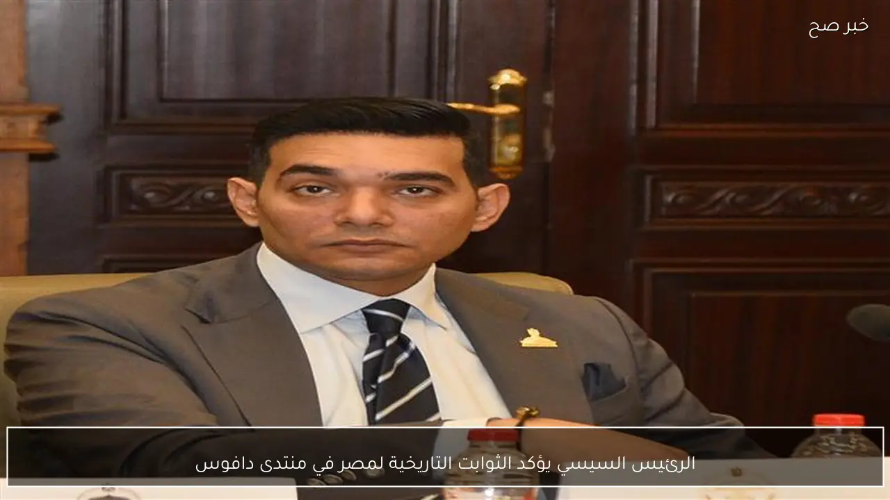 الرئيس السيسي يؤكد الثوابت التاريخية لمصر في منتدى دافوس