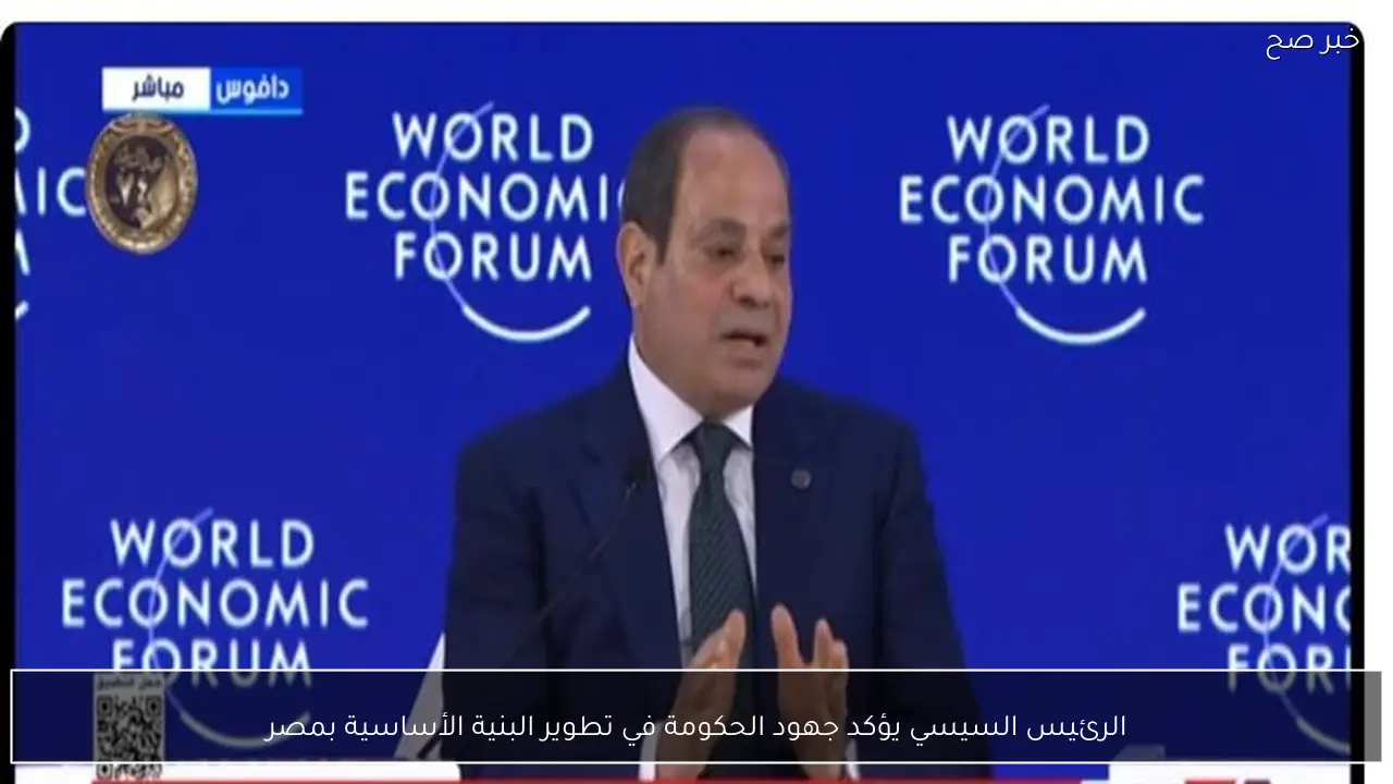 الرئيس السيسي يؤكد جهود الحكومة في تطوير البنية الأساسية بمصر