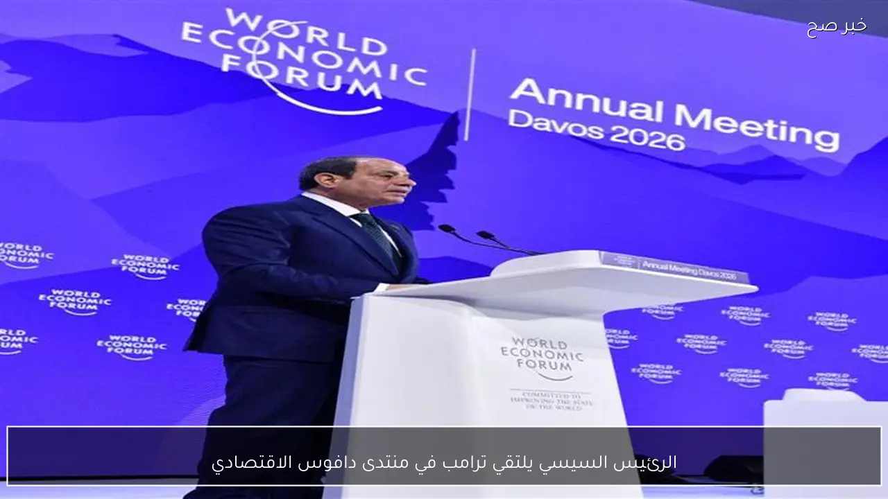 الرئيس السيسي يلتقي ترامب في منتدى دافوس الاقتصادي