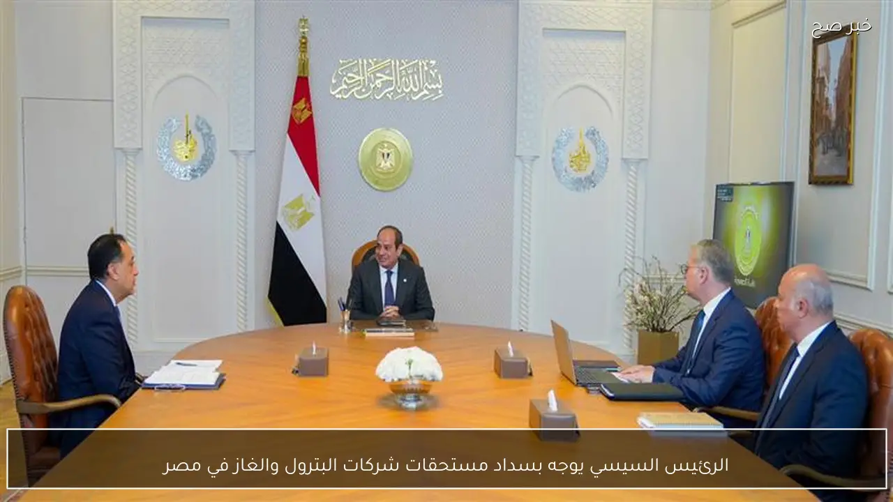 الرئيس السيسي يوجه بسداد مستحقات شركات البترول والغاز في مصر