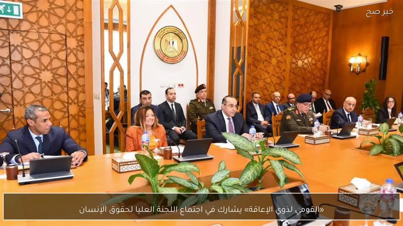 «القومي لذوي الإعاقة» يشارك في اجتماع اللجنة العليا لحقوق الإنسان